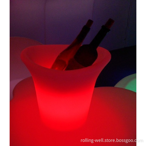 LED Plastic Ice Bucket/Light up Ice Bucket/Color Change LED Ice Bucket for Bar